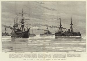 イギリス海域におけるフランス艦隊の到着